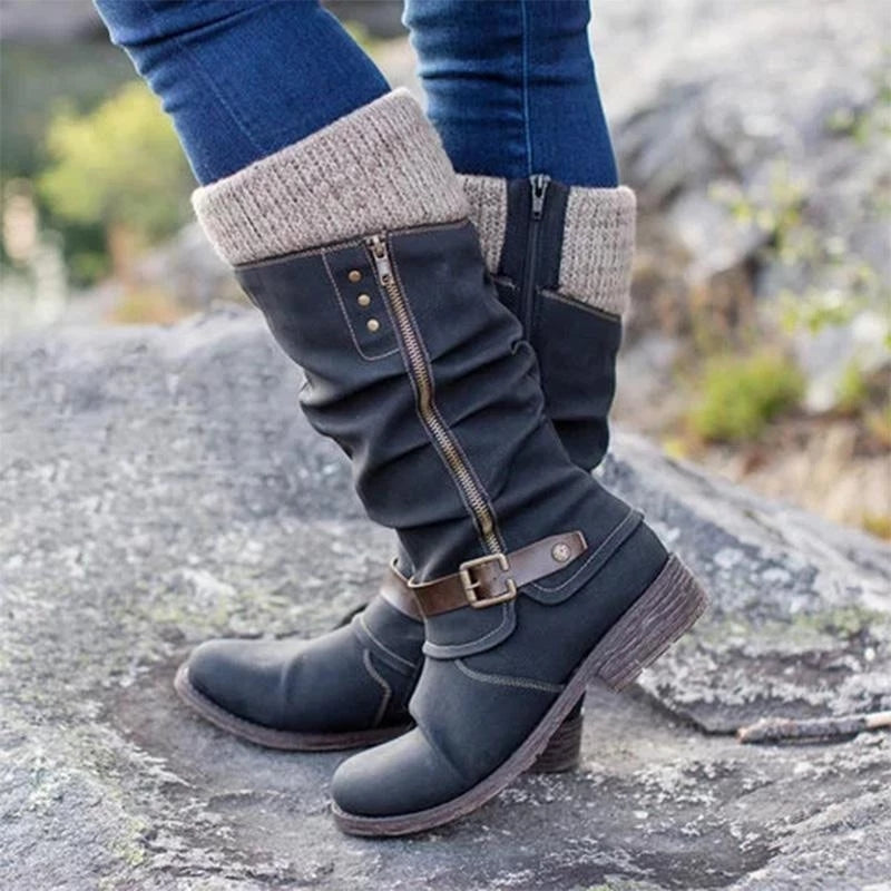 Tindra™ Flat Heel Orthopedic  Zipper Boots