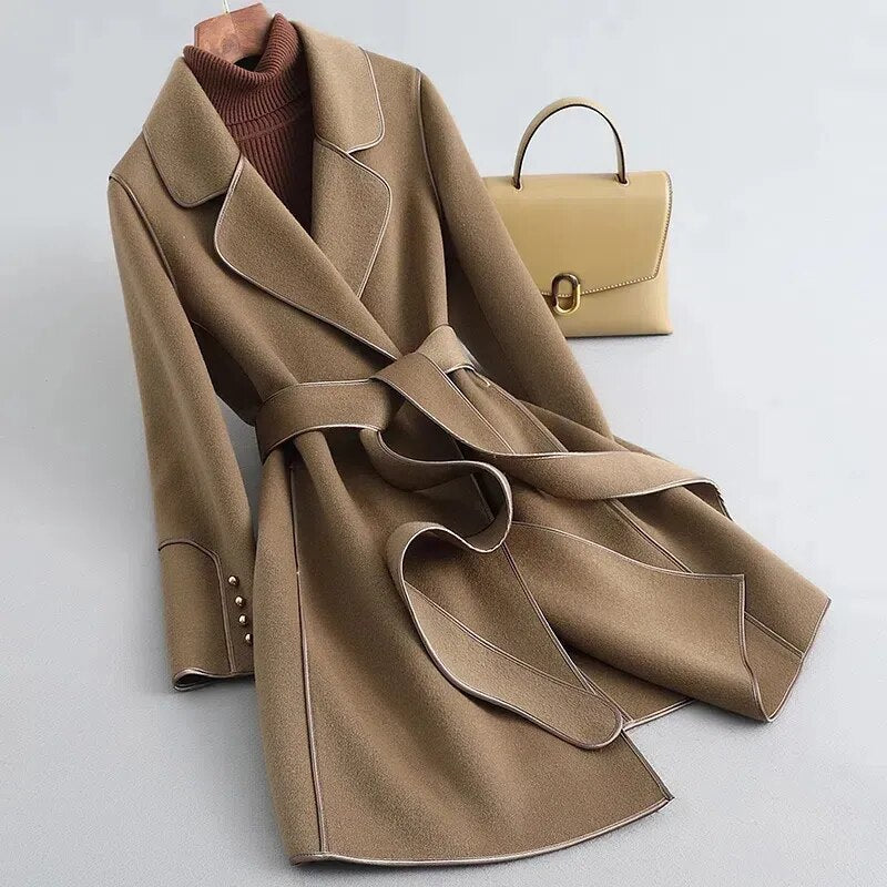 Madison Virgin Wool Trench Coat