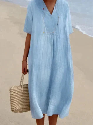 Amanda - Linen Dress – Nancy London UK