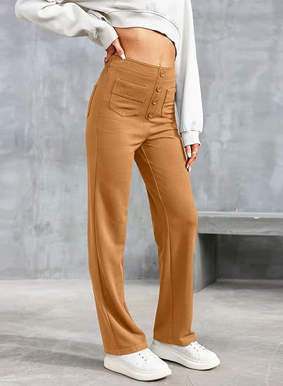 High Waist Stretch Casual Trousers