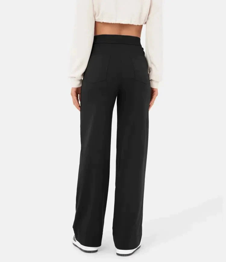 High Waist Stretch Casual Trousers