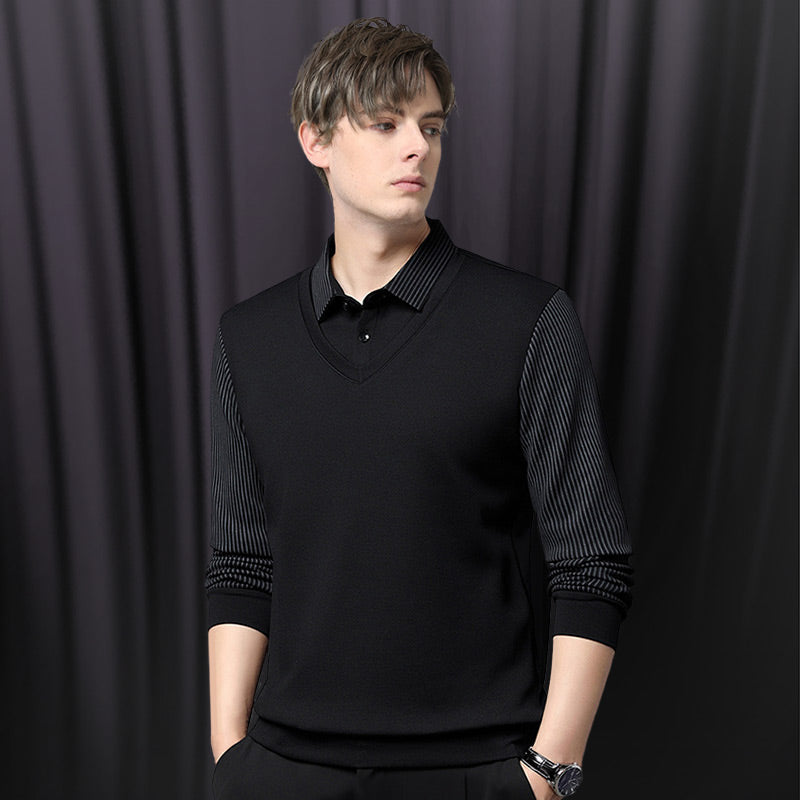 Men's Two-Piece Knit Shirt